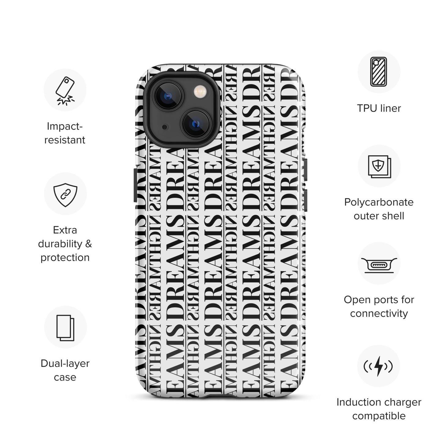 Dreams Over Nightmares Iphone Case