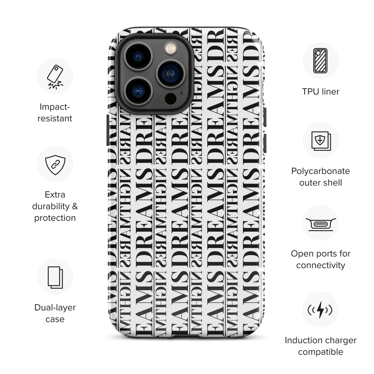 Dreams Over Nightmares Iphone Case