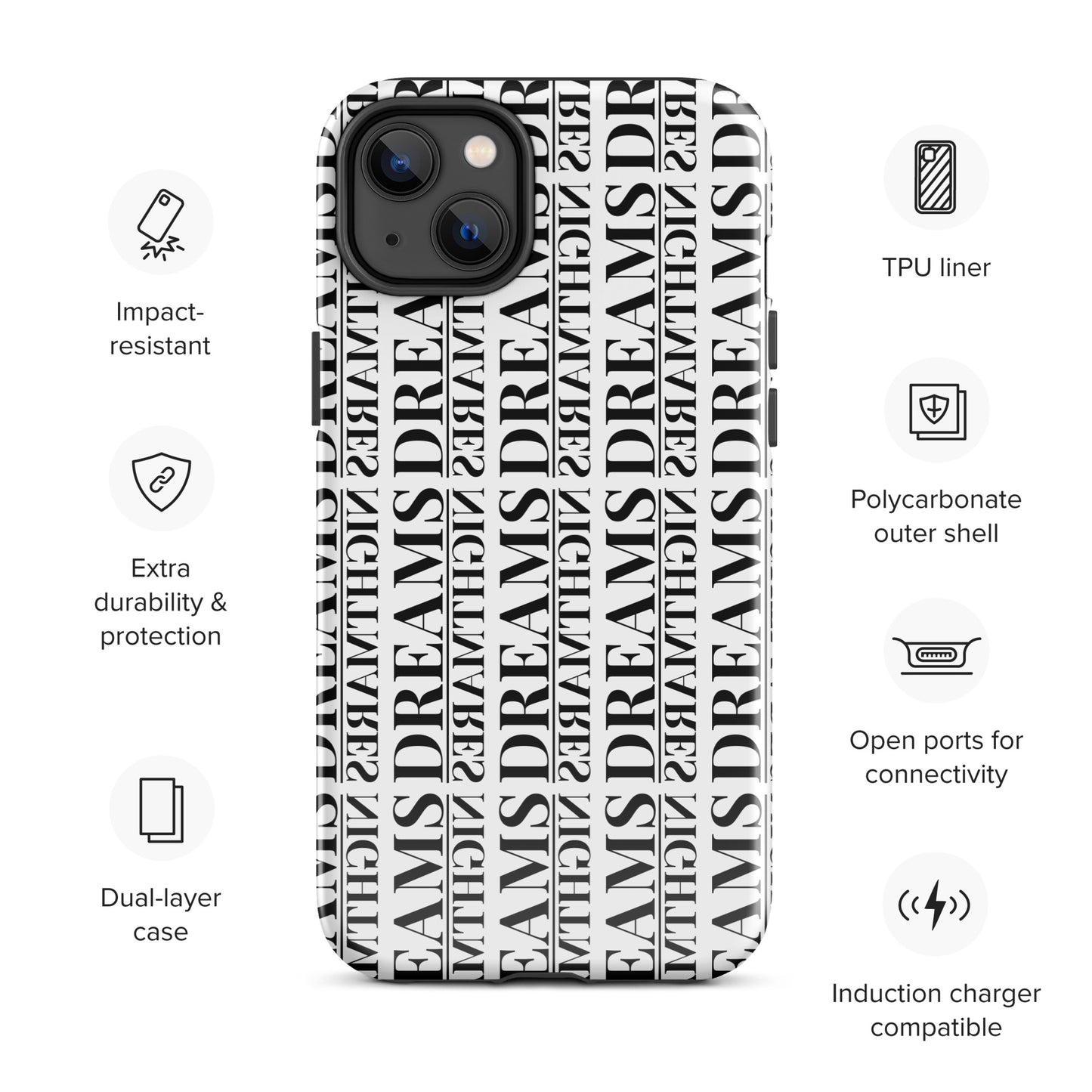 Dreams Over Nightmares Iphone Case