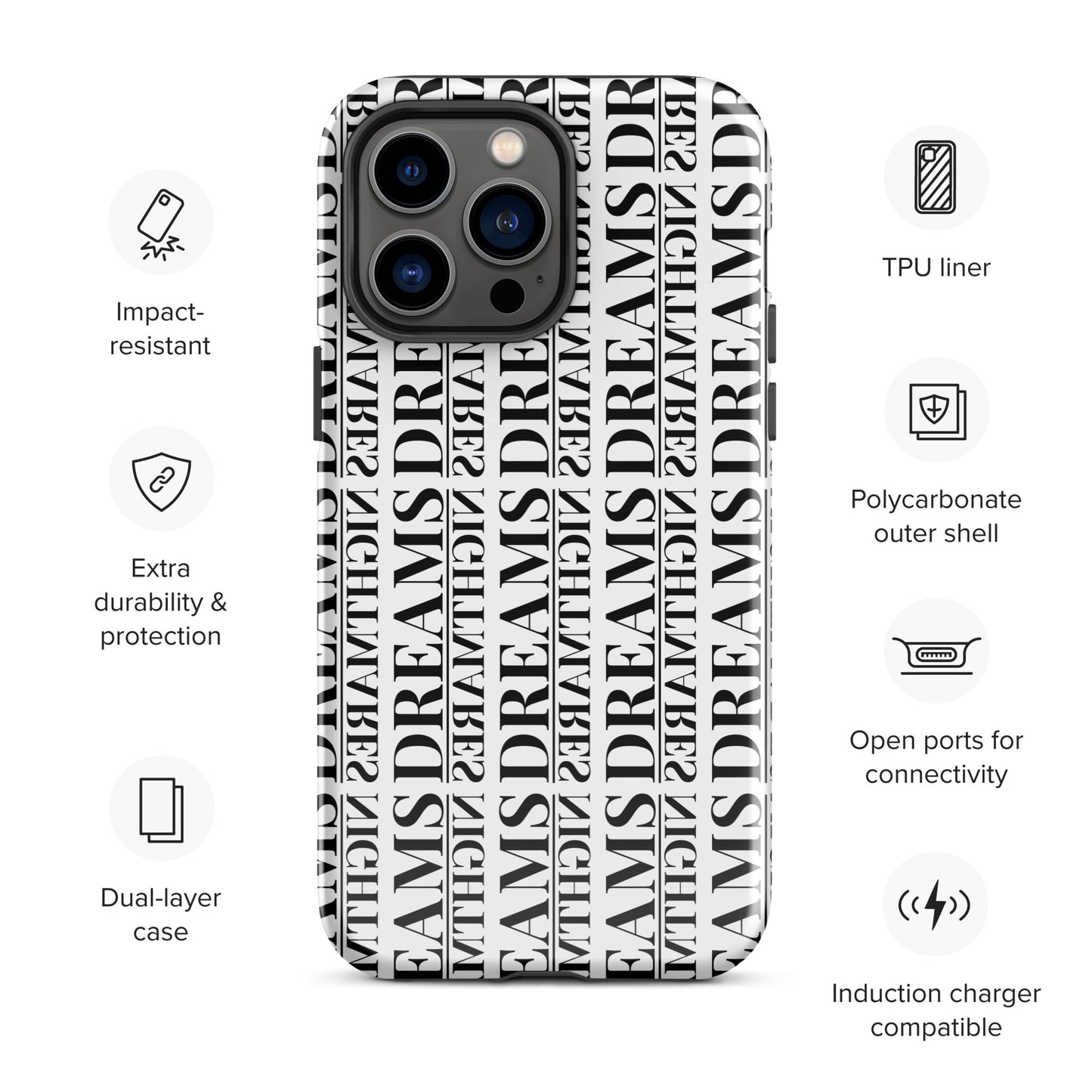 Dreams Over Nightmares Iphone Case