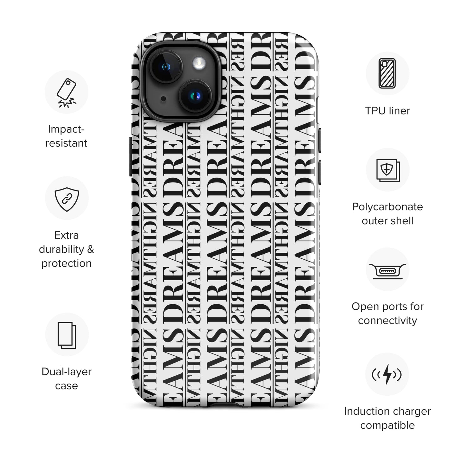 Dreams Over Nightmares Iphone Case