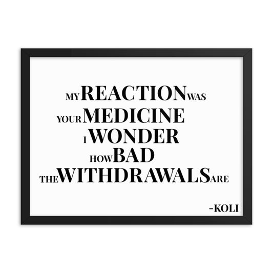 "WITHDRAWALS" POSTER