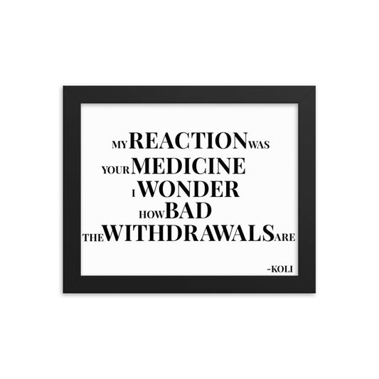 "WITHDRAWALS" POSTER