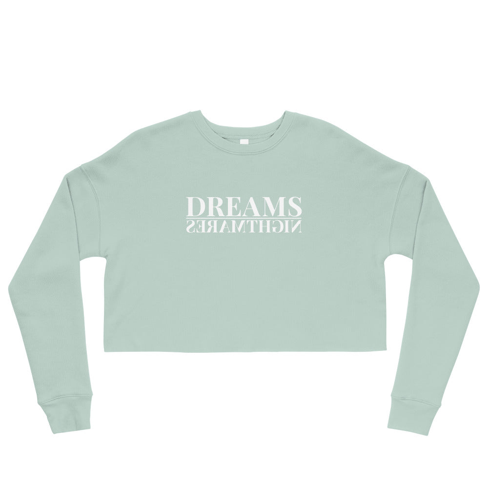 "DREAMS/NIGHTMARES" CROP HOODIE