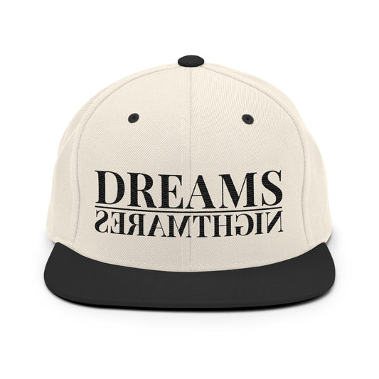 Dreams Over Nightmares Cream Snapback (embroidered)